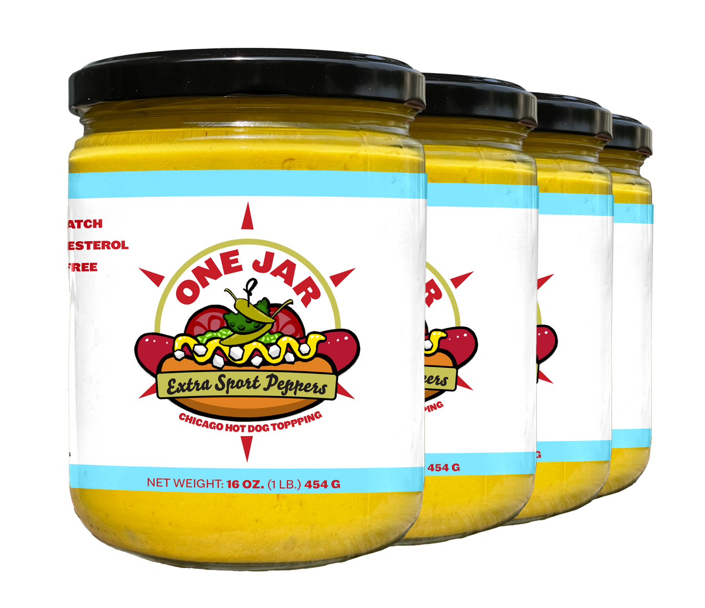 Party Bundle - Chicago Hot Dog Topping - Extra Sport Peppers (4x)